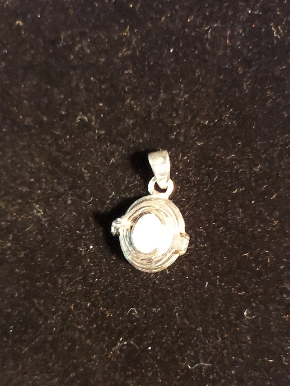 Sterling Silver Oval Locket Pendant -OPAL- POISON Pendant